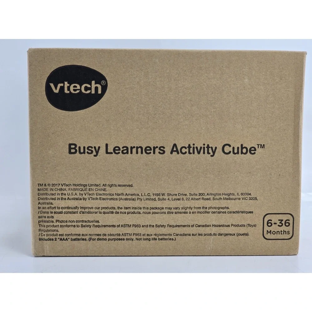 NEW VTech Baby Busy Learners‎ Activity Cube 6-36 Months Red-Top Musical Toy